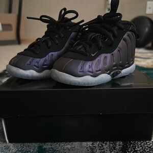 Kids Black and Purple Sneakers